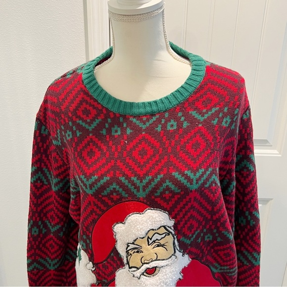 Ugly Christmas Sweater Santa Beer and Shot Size XL Holds Beer Bottle - Picture 10 of 16